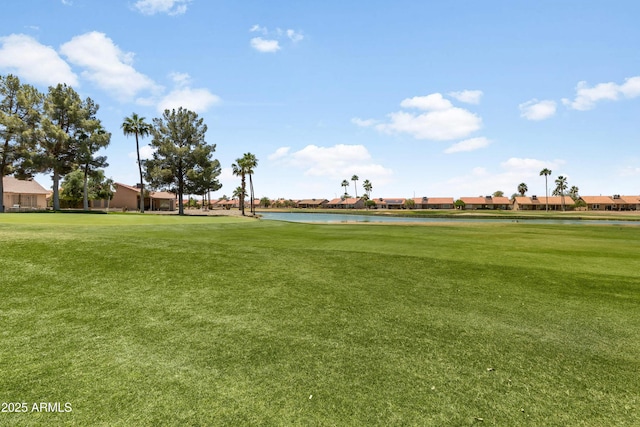 6942 S Championship Dr, Chandler, AZ 85249 - view of home's community with a water view, a residential view, and a lawn