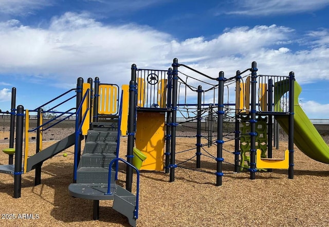 view of jungle gym