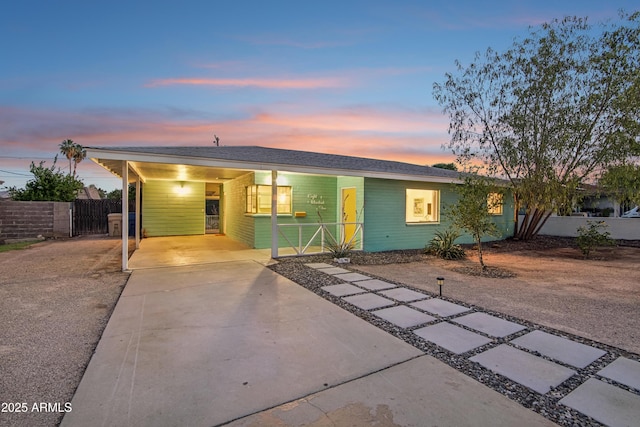 805 E Jackson Ave, Buckeye, AZ 85326 - single story home featuring driveway, a carport, and a porch
