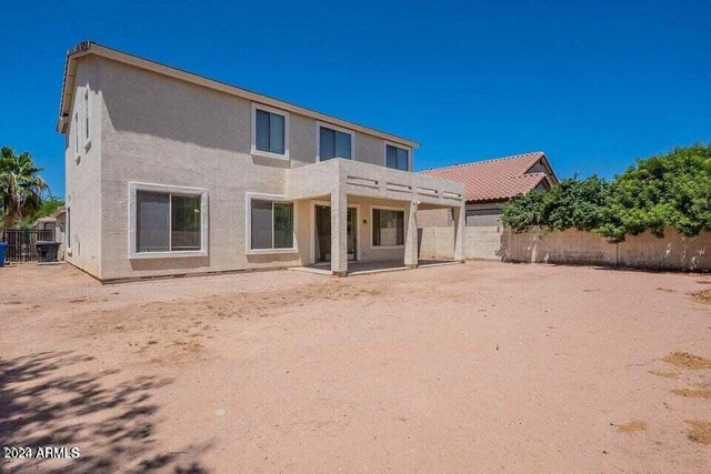 view of rear view of property