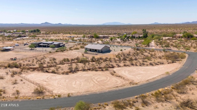 22050 W El Grande Trl, Wickenburg, AZ 85390 - bird's eye view with a rural view, a mountain view, and view of desert