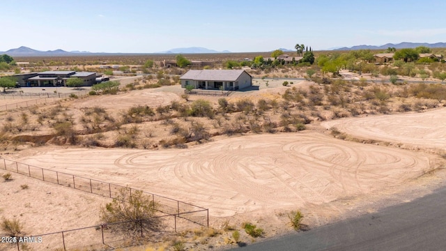 22050 W El Grande Trl, Wickenburg, AZ 85390 - bird's eye view featuring a rural view, a mountain view, and a desert view