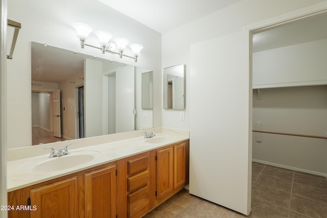 bathroom featuring vanity