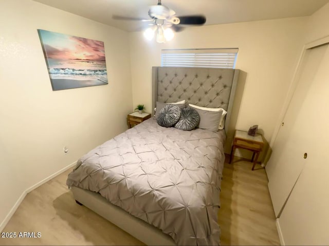 8673 W Palm Ln, Phoenix, AZ 85037 - bedroom with baseboards and ceiling fan