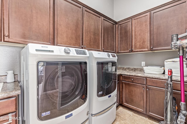 2255 N Hillridge, Mesa, AZ 85207 - laundry room with cabinet space and separate washer and dryer