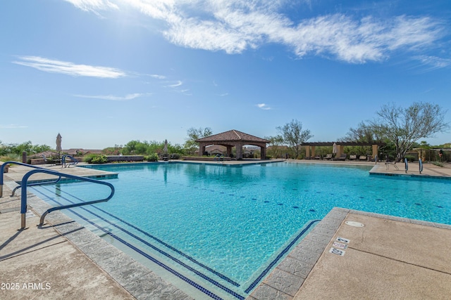 2255 N Hillridge, Mesa, AZ 85207 - community pool featuring a gazebo and a patio area