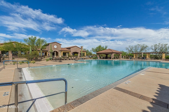 2255 N Hillridge, Mesa, AZ 85207 - community pool featuring a gazebo and a patio area
