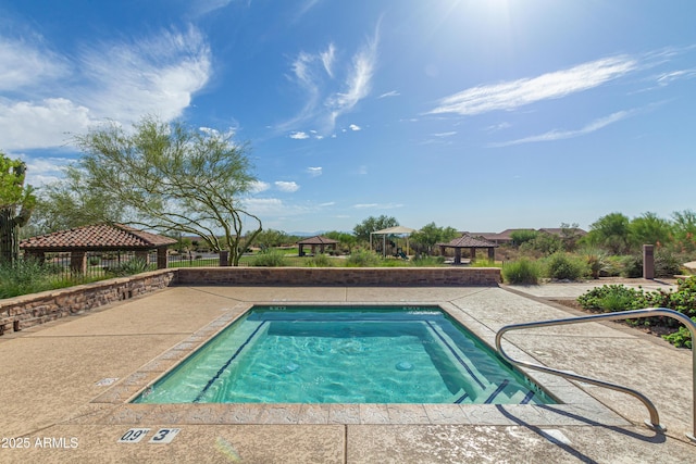 2255 N Hillridge, Mesa, AZ 85207 - view of swimming pool with a gazebo and a swimming pool