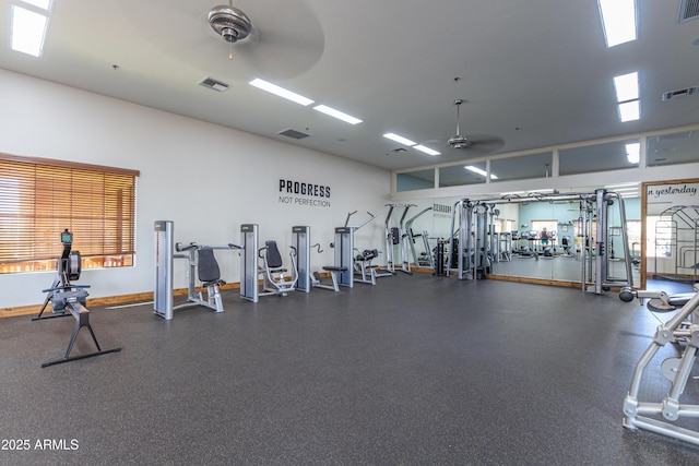 2255 N Hillridge, Mesa, AZ 85207 - gym featuring ceiling fan