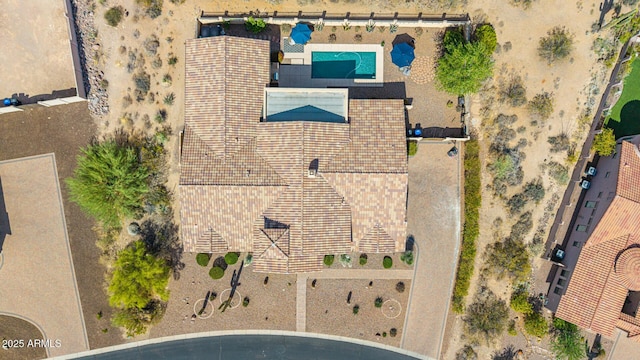 2255 N Hillridge, Mesa, AZ 85207 - aerial view of property and surrounding area with a pool