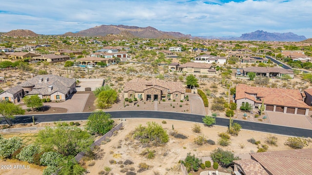 2255 N Hillridge, Mesa, AZ 85207 - aerial perspective of suburban area with a mountain backdrop