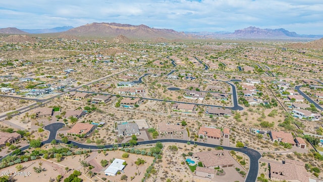 2255 N Hillridge, Mesa, AZ 85207 - aerial view of residential area featuring mountains