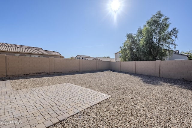 view of yard featuring a patio area