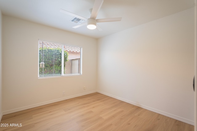 866 W Geronimo St, Chandler, AZ 85225 - unfurnished room featuring light wood-style floors, baseboards, and a ceiling fan