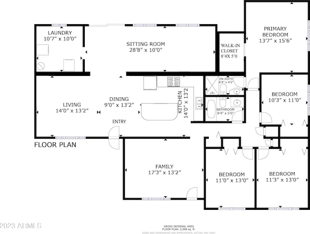 3208 W Bloomfield Rd, Phoenix, AZ 85029 - floor plan / room layout