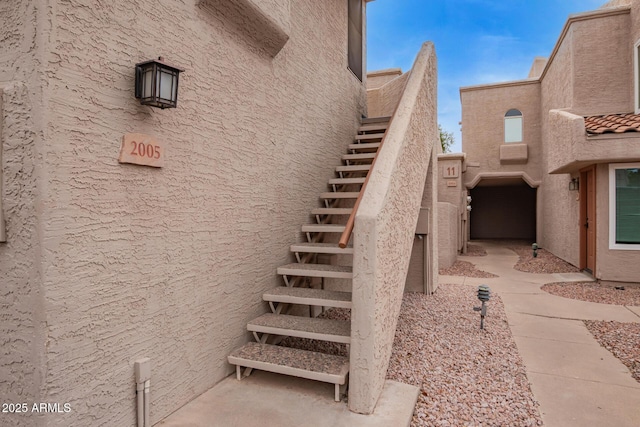 view of staircase