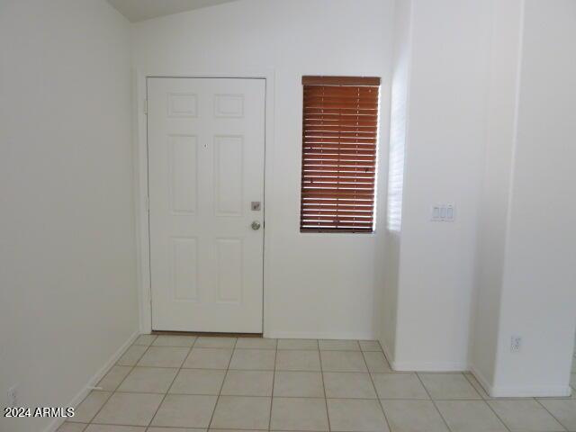 interior space with lofted ceiling