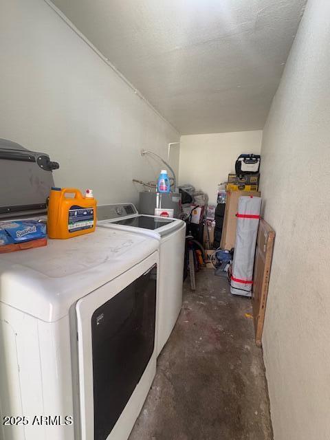 laundry area with washer and dryer