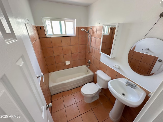 2928 N 37th Ave, Phoenix, AZ 85019 - full bath with toilet, tile patterned flooring, a sink, and shower / bath combination