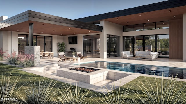 9790 N 56th St, Paradise Valley, AZ 85253 - outdoor pool featuring outdoor lounge area and a patio