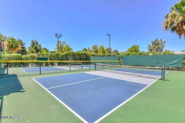 view of tennis court