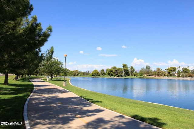 view of water feature