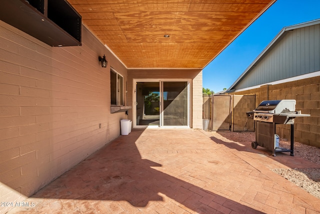 view of patio / terrace with grilling area