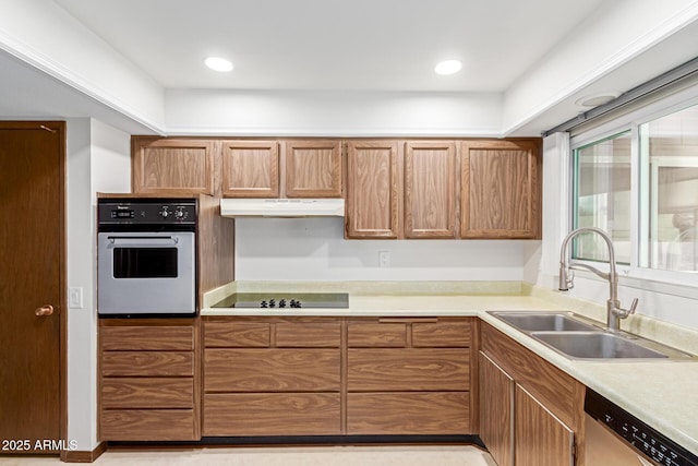 kitchen with stainless steel appliances and sink