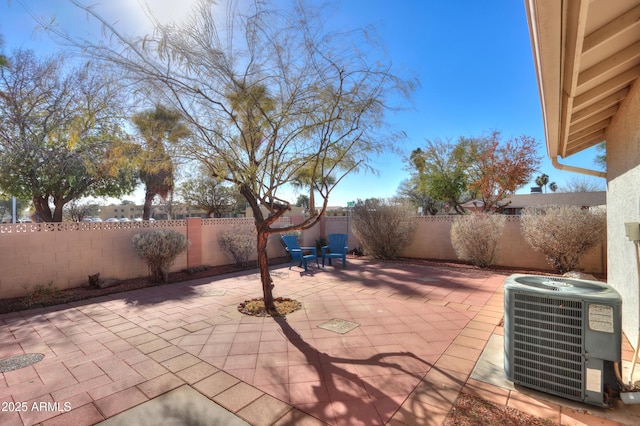 view of patio / terrace featuring cooling unit