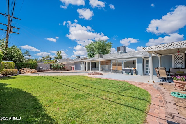 3109 N 81st St, Scottsdale, AZ 85251 - rear view of property with a patio