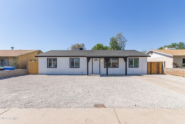 view of ranch-style house