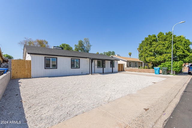 view of ranch-style house