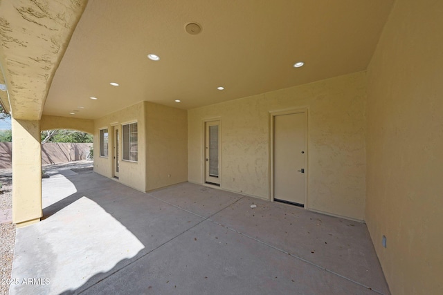 view of patio / terrace with fence