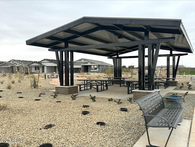 view of home's community with a gazebo