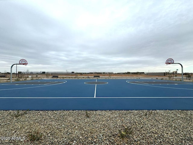 view of basketball court featuring community basketball court