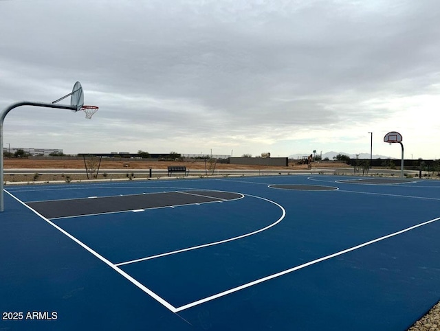 view of basketball court featuring community basketball court