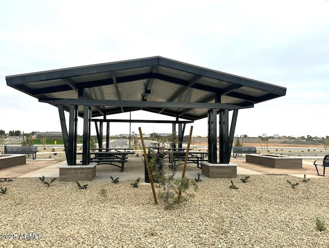 view of property's community featuring a gazebo