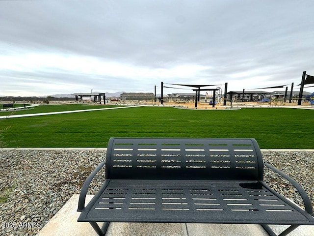 surrounding community with a lawn