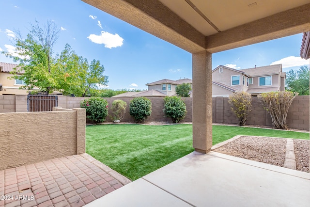 view of yard featuring a patio area