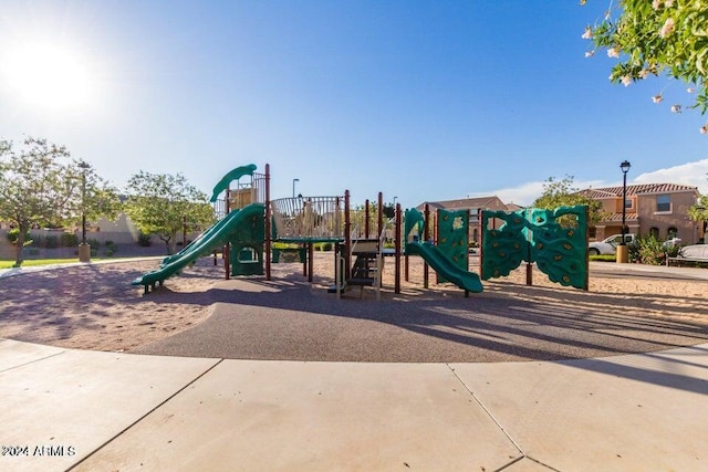 view of jungle gym