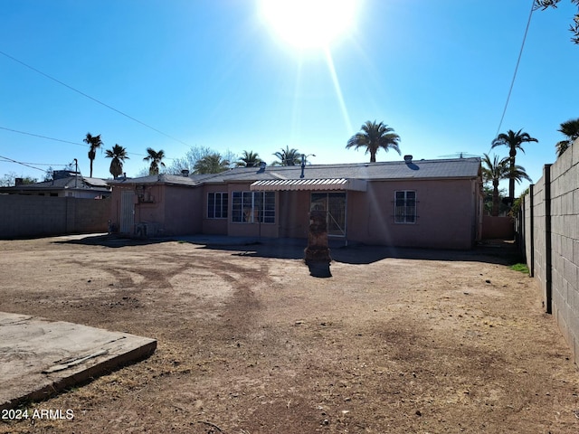 view of back of property