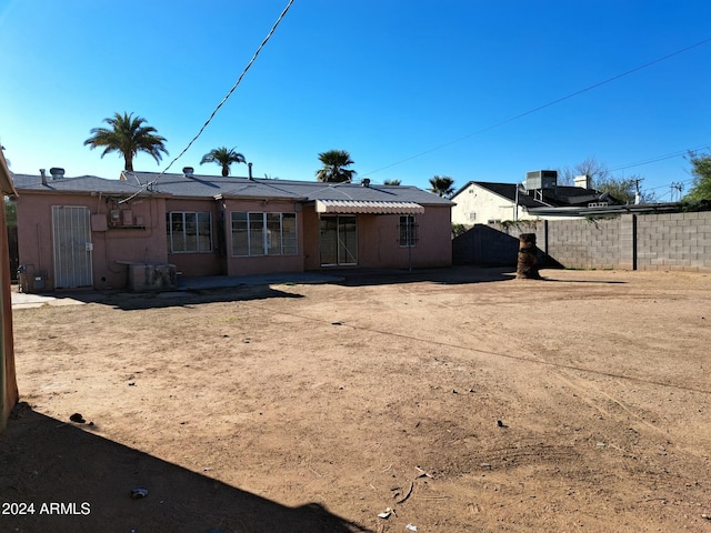 view of rear view of property