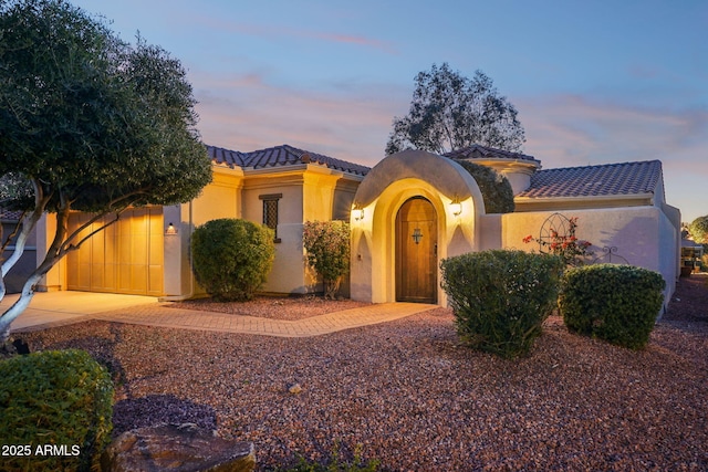 view of mediterranean / spanish home