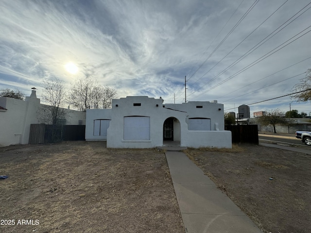 view of adobe home