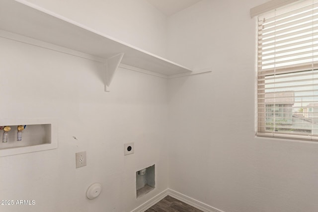 3713 S 54th Ln, Phoenix, AZ 85043 - clothes washing area with electric dryer hookup, hookup for a washing machine, gas dryer hookup, and plenty of natural light
