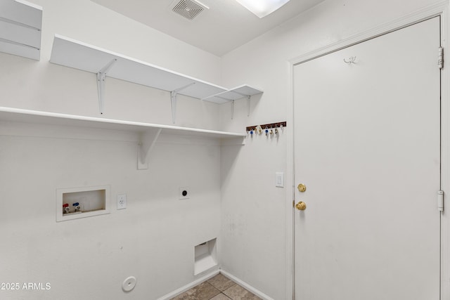 laundry area featuring washer hookup, gas dryer hookup, and electric dryer hookup