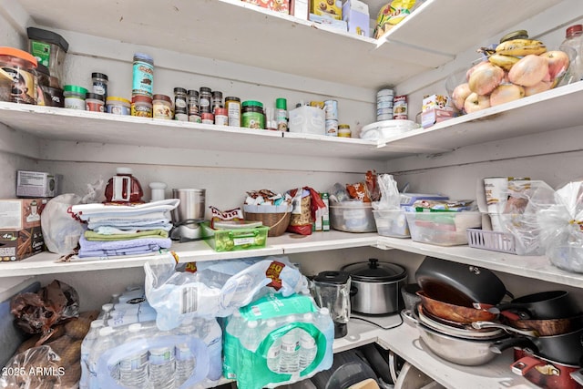 view of pantry
