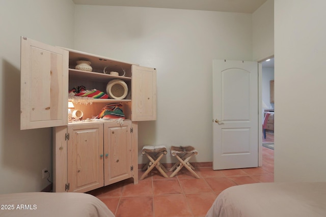 view of tiled bedroom