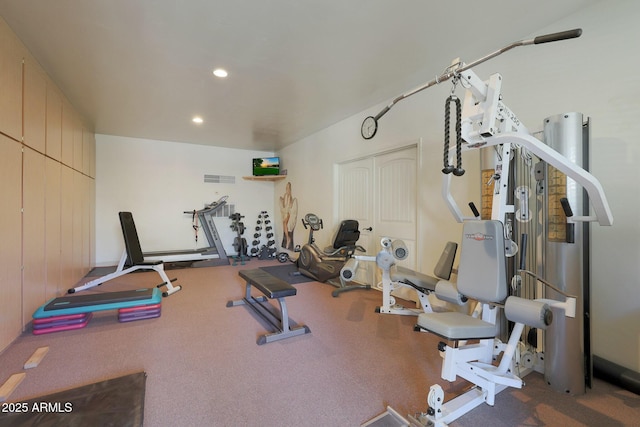 view of workout room