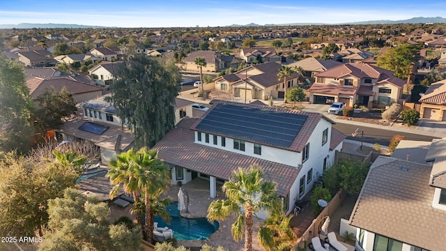 drone / aerial view featuring a residential view